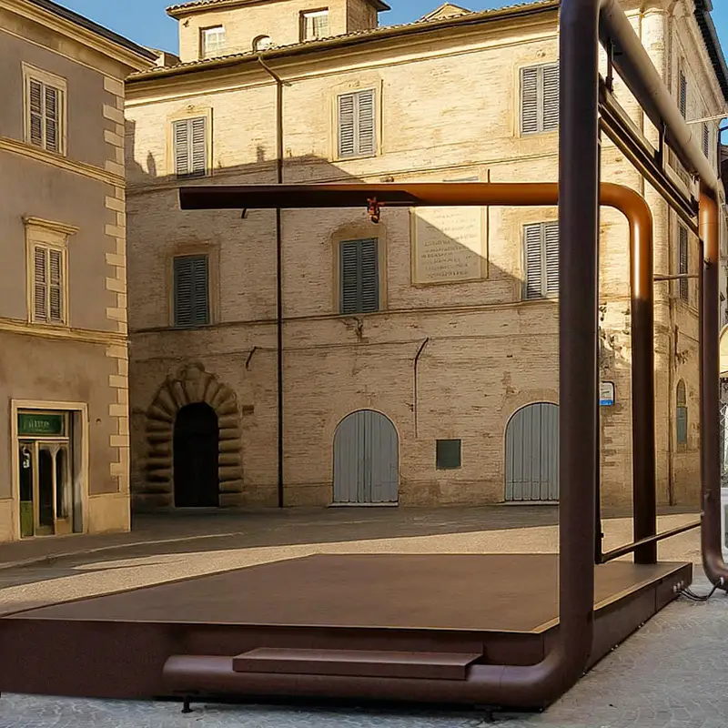Palco piazza Ginevra, Pergola