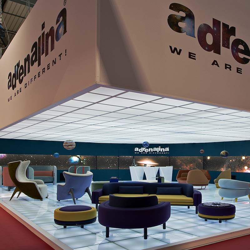 Domingo Salotti, iSaloni, Milano, vista generale stand