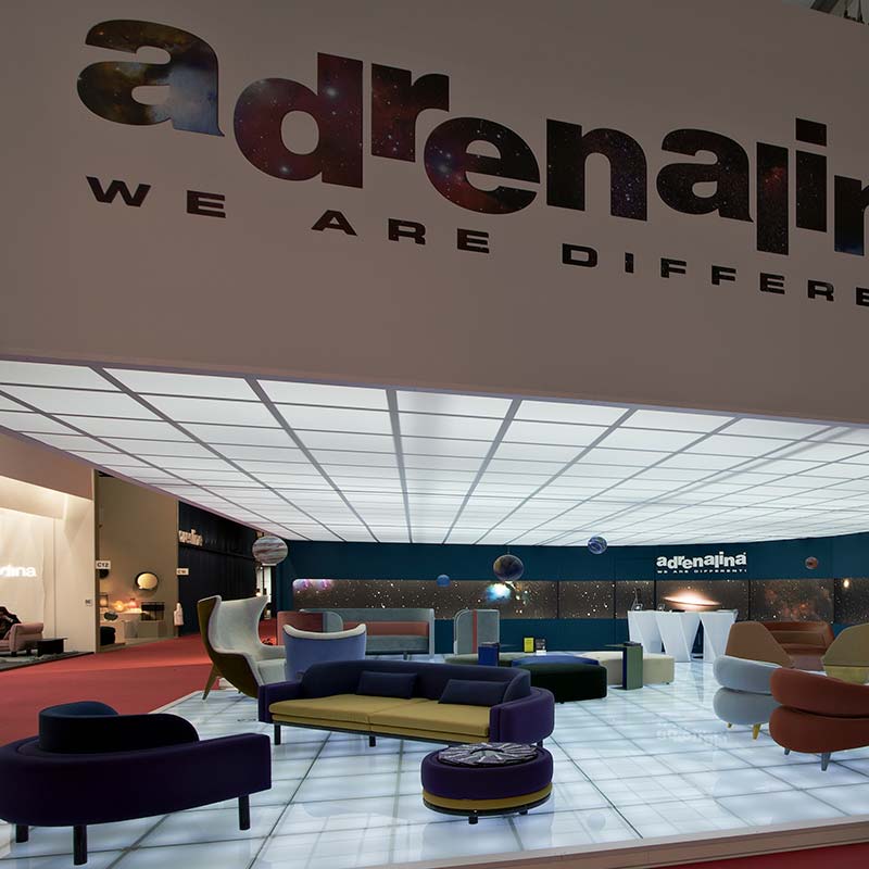 Domingo Salotti, iSaloni, Milano, vista generale stand