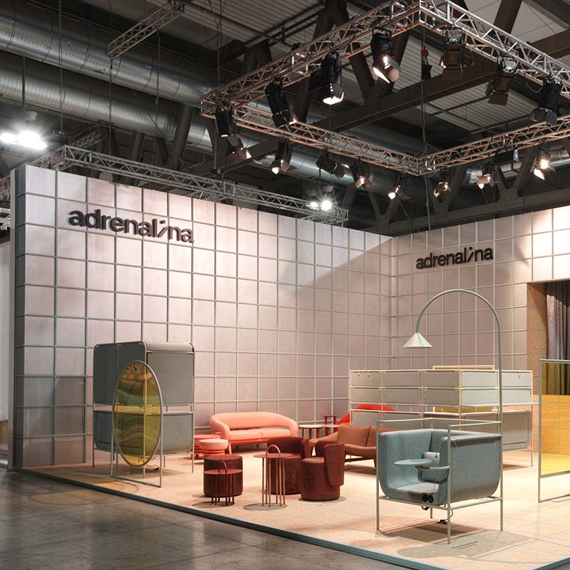 Domingo Salotti, iSaloni, Milano, vista generale stand