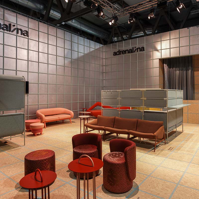 Domingo Salotti, iSaloni, Milano, vista generale stand