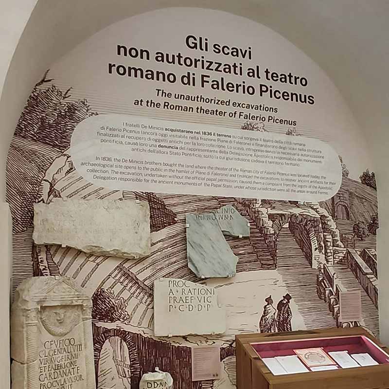 Museo archeologico di Fermo, nicchie espositive